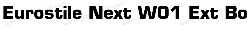 Eurostile Next W01 Ext Bold字体转换